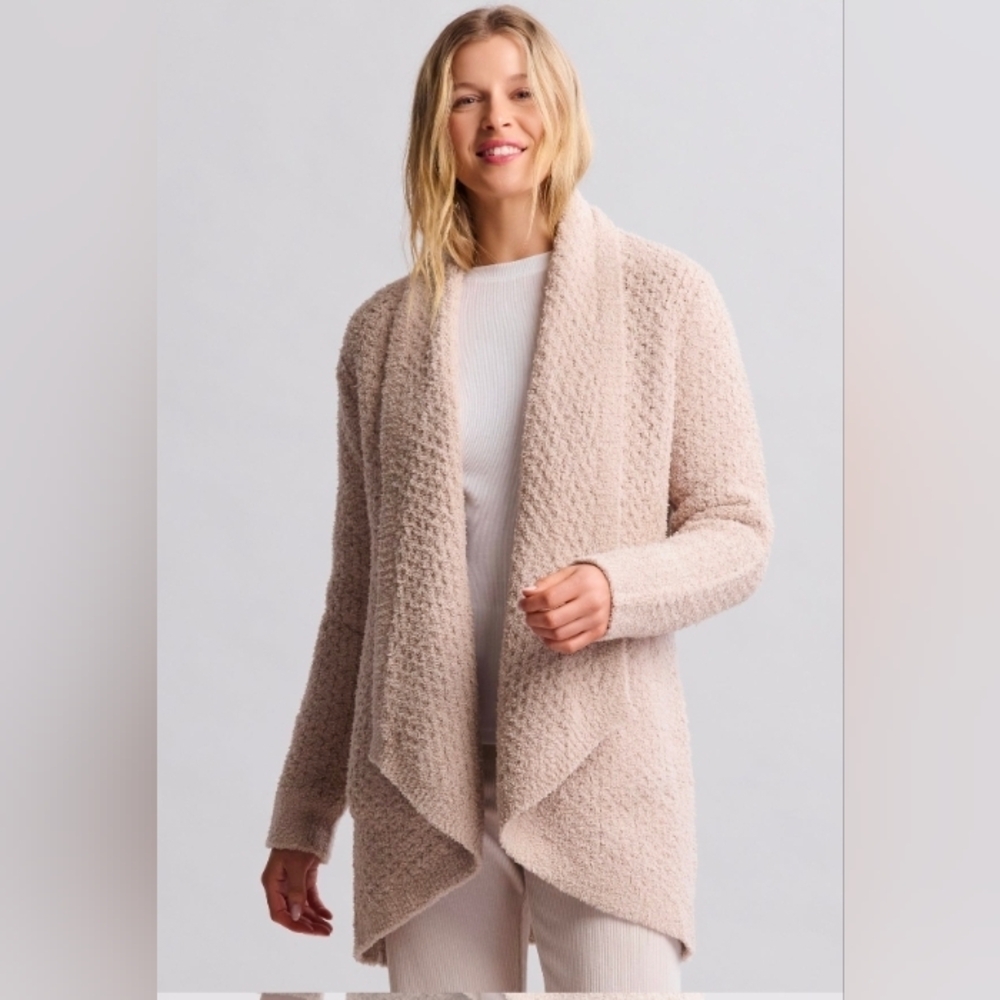 Barefoot Dreams CozyChic Honeycomb Shawl Cardigan